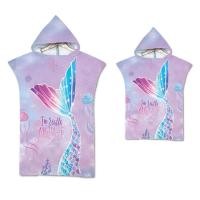 ราคา เสื้อคลุมอาบน้ํา ผ้าขนหนูไมโครไฟเบอร์ มีฮู้ด ลายนางเงือก สําหรับผู้ใหญ่ และเด็ก (16859278716)