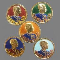 ราคา ชุดเหรียญ รัชกาลที่ 5 วัดแหลมแค จ.ชลบุรี เนื้อกะไหล่ทองลงยา 5 เหรียญ หลังนารายณ์ทรงครุฑ ปี2536 เจ้าคุณธงชัยเสก (25423893319)