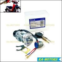ราคา DKK สวิทกุญแจ นิรภัย สตาร์ท+ล๊อคเบาะ เวฟ125R, wave125S(รุ่นเก่าที่เป็นกุญแจนิรภัยล็อค 2 ชั้น) (908980333)