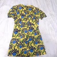 ราคา เดรสลายดอกทานตะวันสีเหลือง_ZARA (8101176732)