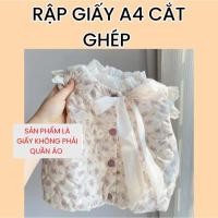 ราคา A4 PAPER ตัดเย็บสําหรับเสื้อกั๊กคอเต่าเด็กผู้หญิง - AN124 (26592478778)