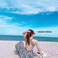 ราคา จั้มสูทม้าลายขายาวเว้าหลัง (6248330247)