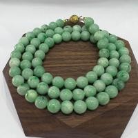 ราคา สร้อยคอหยก สร้อยคอหินหยก หยกพม่า Type A ขนาดไซส์ 6-7 มิล ยาว 23 นิ้ว หยกพม่าแท้ (26322810986)