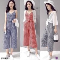 ราคา S5501 Set 2 ชิ้น จั้มสูทขายาว+เสื้อคลุม พร้อมส่งในไทย (6620818001)