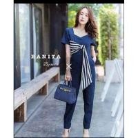 ราคา เสื้อผ้า งานป้าย Nida จั้มยีนส์ ผ้ายืด ไซร์ L (21792745054)
