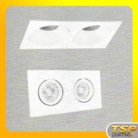 ราคา TSP Lighting │ โคมดาวน์ไลท์ LED ฝังฝ้า2ช่อง / ดาวน์ไลท์ LED ฮาโลเจ่น 2 ช่อง (24202452634)