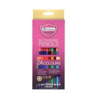 ราคา มาสเตอร์อาร์ต ดินสอสีไม้ 2 หัว รุ่น มาสเตอร์ซีรี่ย์ 24 สี บรรจุ 12 แท่ง MASTER ART BI- COLOURED PENCILS MASTER SERIES 24 (3151802202)