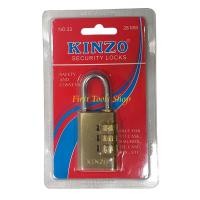 ราคา KINZO No.33-28 กุญแจรหัส 28 มม. ทองเหลืองแท้ กุญแจล็อคตู้ กุญแจล็อกจักรยาน (16323465223)
