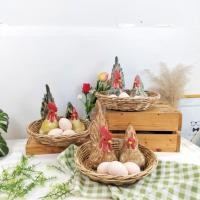 ราคา ไก่เซรามิค ไก่มงคล ไก่แจ้คู่ เสริมโชคลาภ 8นิ้ว + ไข่ปลอม (ไข่เซรามิค) ตุ๊กตาเซรามิคแต่งสวน (29050111076)