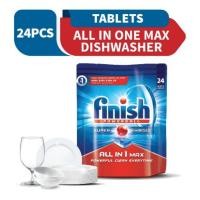 ราคา ลอตใหม่ Finish All in One Max Power Ball Dishwasher Cleaning Tablets (24 Pcs) (2435212870)