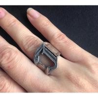 ราคา Missile alphabet ring แหวนมิสไซล์ ตัวอักษร i ไอ (1860156655)