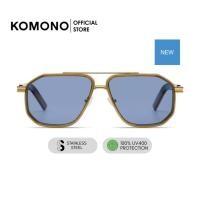 ราคา KOMONO Ronny Gold Algae แว่นตากันแดด ทรงนักบิน สีทอง กันรังสี UV400 วัสดุคุณภาพ (6496650927)