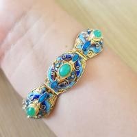 ราคา สร้อยข้อมือเงินแท้ แต่งหินลงยา (20100592315)