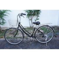 ราคา จักรยานแม่บ้านญี่ปุ่น - ล้อ 27 นิ้ว - เกียร์ 6 สปีด - Marukin - สีดำ [จักรยานมือสอง] (44178100266)