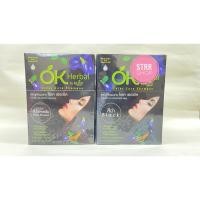 ราคา STRR แชมพู ปิดผมขาว OK HERBAL 30มล. สินค้ายกกล่อง (12ซอง) (22832715508)