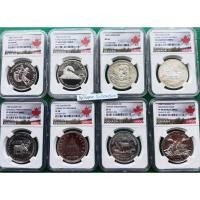 ราคา ตลับเกรด NCG Canada $1 One Dollar ปี 1958 -89 จำนวน 8 เหรียญ เงิน /เงินขัดเงา (16097508919)