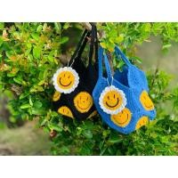 ราคา Crochet Smile bag กระเป๋าถักโครเชท์น้อนยิ้มแฮนด์เมด (20791599961)
