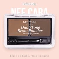 ราคา Nee Cara Dual-Tone Brow Powder ที่เขียนคิ้ว คิ้วฝุ่น ให้ลุคคิ้วที่เป๊ะ (N414) (43970733249)
