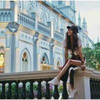 ราคา Promotion เฉพาะใน Live!! กางเกงวอร์มแฟชั่นดารา กางเกงขายาวเกาหลี-สีดำแถบแดงกระดุมผ่าข้าง (486284192)