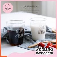 ราคา ✨ แก้วใส Good Morning งานมินิมอลน่ารักมากก Lie decor (29740322226)