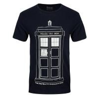 ราคา เสื้อยืด พิมพ์ลาย Doctor Who Tardis สีน้ําเงินเข้ม สําหรับผู้ชาย (19759704553)