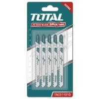 ราคา TOTAL ใบเลื่อยจิ๊กซอ TAC51101D ตัดไม้ แพ็คละ 5 ใบ สำหรับงานละเอียด ความยาวฟัน 75 มม.ใบเลื่อย Jig Saw Blade (18958497252)