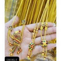 ราคา สร้อยคอลงยาสุโขทัยพร้อมจี้ งานเกรดพรีเมี่ยมอย่างดี เหมือนแท้สุดๆ (5057653725)