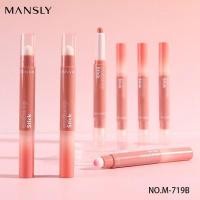 ราคา MANSLY 2IN1 Lip and Cheek Cream Stick บลัชออนแท่ง เนื้อครีม นุ่มลื่น สีสันละมุน ฟองน้ำเบลนด์ในแท่ง (24434187061)