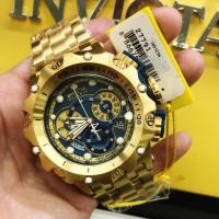 ราคา Invicta Gold Ghost Three Eyes Big Dial Steel Band นาฬิกาข้อมือผู้ชายควอตซ์กันน้ํา (29209655196)
