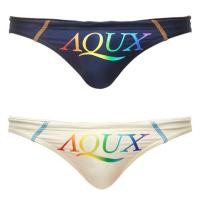ราคา โลกคนมีสไตล์ผลิตในญี่ปุ่น AQUX กางเกงเอวต่ําผู้ชายพิเศษ Rainbow LOGO โพลีเอสเตอร์ Spandex 30-2 (24789351888)