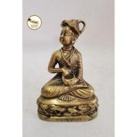 ราคา พระอุปคุต พระบัวเข็ม เนื้อทองเหลืองแท้ ทำผิวลงหิน หน้าตัก 3" พิมพ์ใส่หมวกบัว (3454397266)