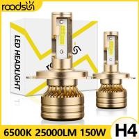 ราคา Y2ชิ้น IP68 CANbus หลอดไฟ LED สำหรับไฟหน้ารถ H4 9003 HB2สว่างมากไฟติดหน้ารถสูงต่ำ6500K ไฟตัดหมอกรถยนต์ (28765892120)