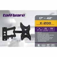 ราคา Taffiffware VESA ขายึดทีวีแบบยืดไสลด์ 200 x 200 สําหรับทีวี 17-42 นิ้ว - X-200 - สีดํา (44905631637)