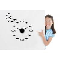 ราคา นาฬิกาแขวนปลา DIY สติกเกอร์ติดผนัง FISH DIY STICKER WALL CLOCK (11624091417)