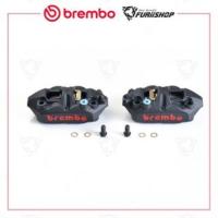 ราคา ปั๊มเบรคล่าง Brembo M4 100mm./ 108mm. ดำโลโก้แดง By FuriiShop (25890552443)