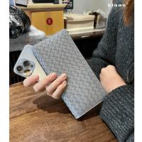 ราคา 08-154 unisex bi-fold wallet intrecciato กระเป๋าสตางค์สานหนังแท้ กระเป๋าตังค์สานหนังแท้ แบรนด์ klaas (983184064)