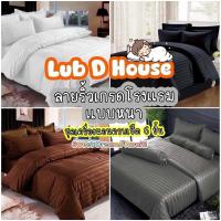 ราคา ชุดผ้าปูที่นอน6ชิ้น พร้อมผ้านวม ลายริ้วเกรดโรงแรม แบบหนา ขนาด 3.5 ฟุต 5 ฟุต 6ฟุต (49250413793)