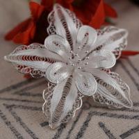 ราคา เข็มกลัดดอกกล้วยไม้เงินประณีต เงินแท้92 5 silver100% yangsilver (44056231879)