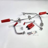 ราคา ขาเบรค+ขาสตาร์ท+ขาเกียร์+เหล็กพักเท้า + ยางพักเท้าหน้า/หลัง + ลูกยางสีแดง WAVE125R / WAVE125S / WAVE125ไฟเลี้ยวบังลมSAJA (43118852568)