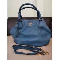 ราคา กระเป๋า​ PRADA hobo blue ของแท้100% มือสองพร้อมสายครอสบอดี้​ (22820856868)