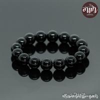 ราคา หินนิลดำ Onyx ขนาด 14 มิล หินแท้ 100% หินนิลกาฬ หินสีดำ หินมงคล (2420947971)