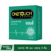 ราคา Onetouch Joys วันทัช จอยส์ ถุงยาง ผิวเรียบ ถุงยางอนามัย ขนาด 49 มม. 1 กล่อง บรรจุ 3 ชิ้น (26126411696)