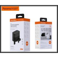 ราคา Pavareal K107 25W PD FAST Changing USB Charger (อะแดปเตอร์ + สาย) / K110 25W Dual-Port A+C Fast Charging (เฉพาะอะแดปเตอร์) (52955242611)