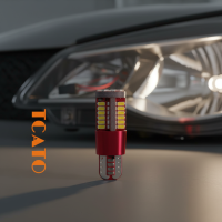 ราคา หลอดไฟ LED TCYATO T10 สามารถหรี่แสงได้ มี 57 เม็ดไฟ มีสีขาว เหลือง น้ําเงิน เขียว ฟ้าน้ําแข็ง แดง ชมพู ระบาบความร้อนได้เร็ว (49353191944)