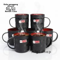 ราคา แก้วกาแฟที่นั่งโหล 1 ใบ บรรจุ 12 ชิ้น ถ้วยพลาสติกราเมนทนความร้อน (55605686636)