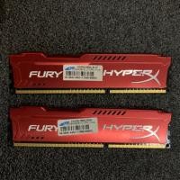 ราคา 8GB (4GBx2) DDR3/1600 RAM PC (แรมพีซี) KINGSTON HyperX FURY BLUE (HX316C10FK2/8) (7544477191)