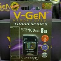 ราคา V-gen 8 GB Turbo Series + อะแดปเตอร์ - Vgen Micro SD 8 GB Class 10 การ์ดหน่วยความจํา (4786240638)