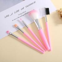 ราคา สไตล์ใหม่ 5 แปรงชุดแปรงแต่งหน้าสีชมพูเครื่องมือแต่งหน้าแปรงอายแชโดว์แปรงแต่งหน้าขายส่ง (46152189341)