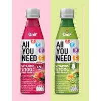 ราคา ๊Unif All You Need ยูนิฟออลยูนีด สูตรใหม่ 300 มล. แพ็ค 6 (เลือกรสได้) (9956741747)