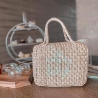 ราคา กระเป๋าสานผักตบชวา ทรงตลับเหลี่ยม #06 (7861471386)